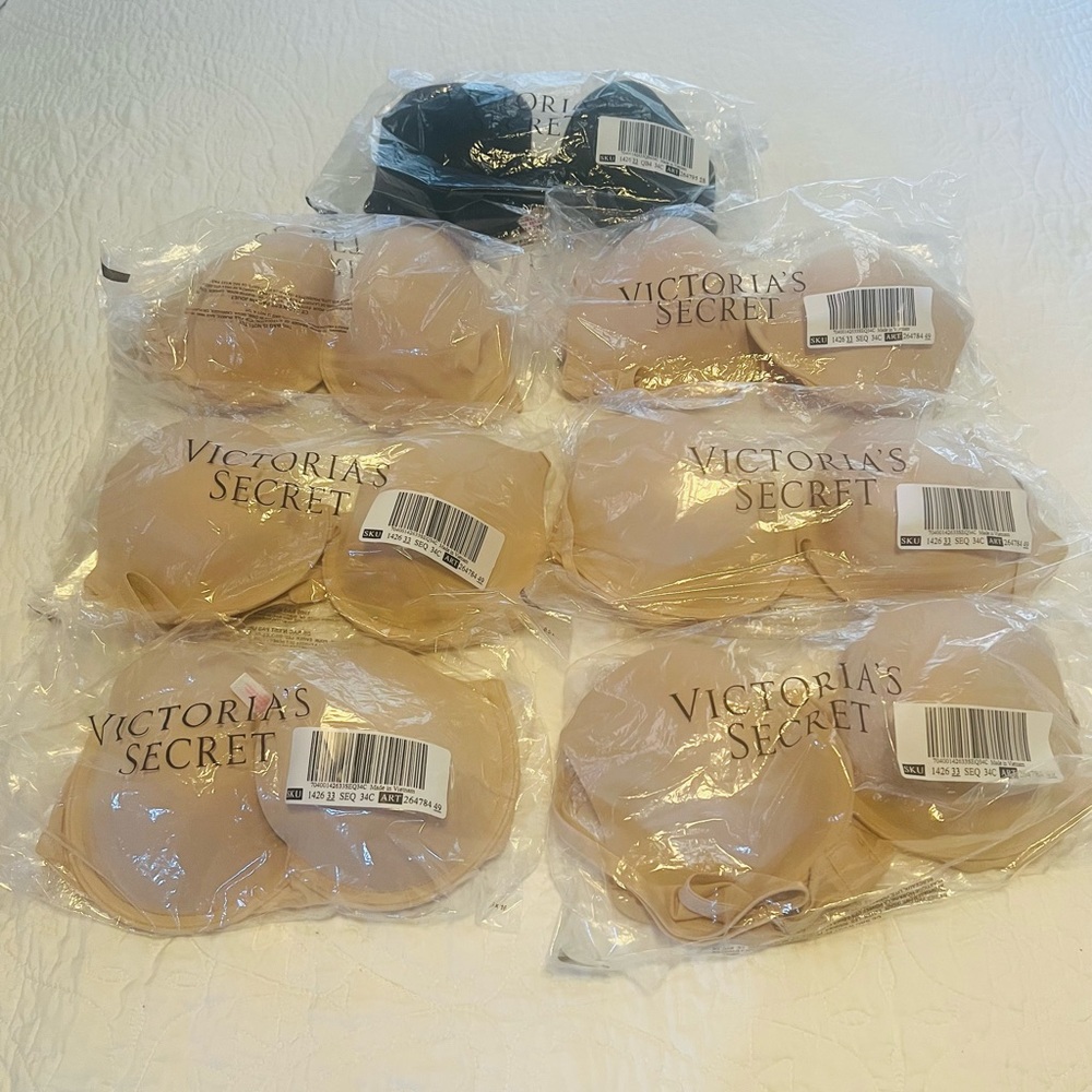 Victoria Secret Bra size 34c  Nude/ Black